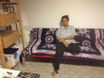 the new bed in place