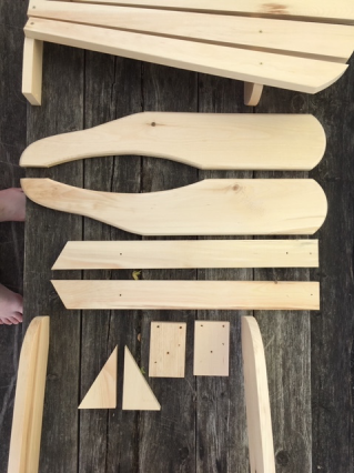 Chair kit laid out Chair kit laid out