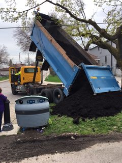 The city delivers compost