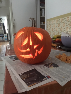 Halloween preparations