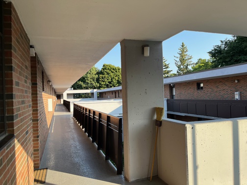 Eesti Kodu, third floor balconies around the courtyard of Building 1-2.