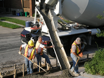 I missed when they poured the driveway itself